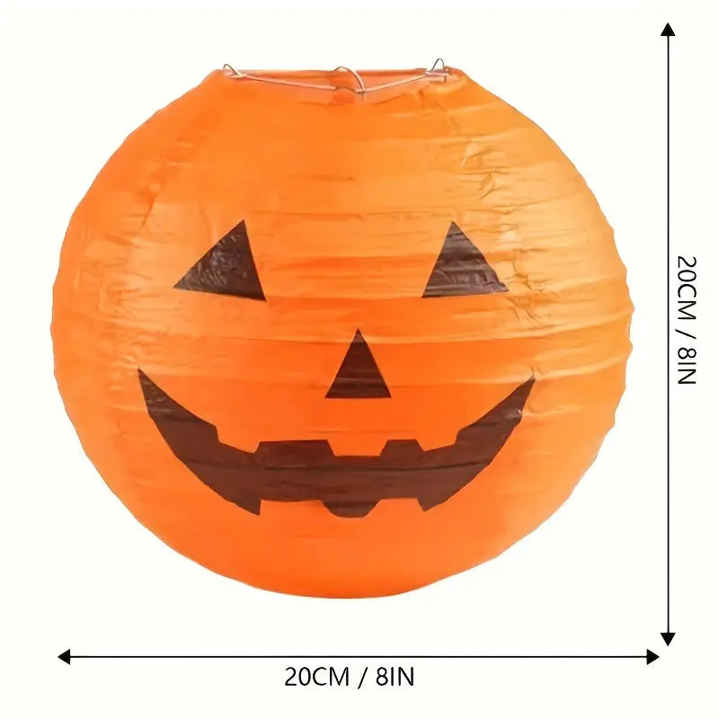 Kürbis Papierlaterne | Halloween Deko für Feste 6