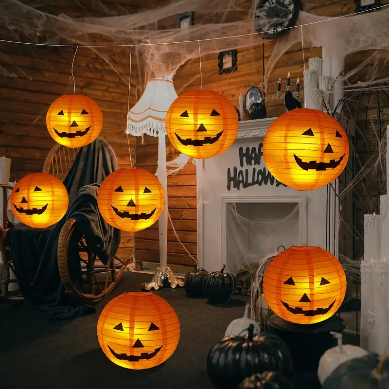 Kürbis Papierlaterne | Halloween Deko für Feste 7
