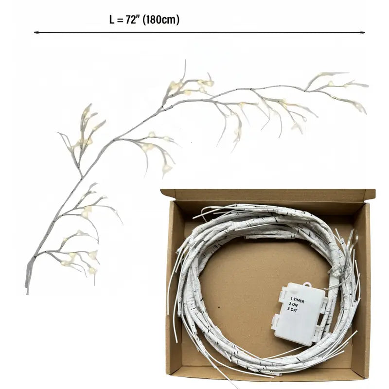 LED Zweig Girlande | Dekoration für Halloween und Weihnachten 7