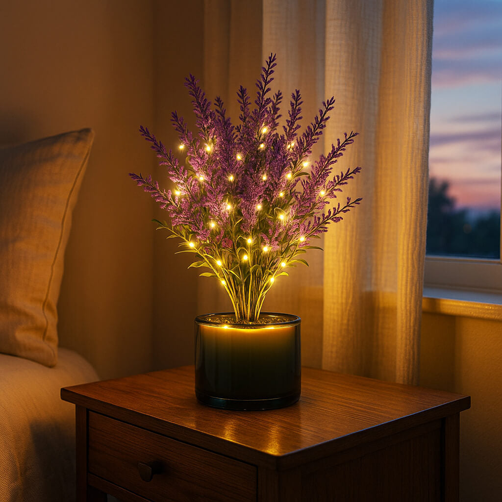 Lavendel-Traumlampe | LED Tischlampe für Gemütliches Licht 2