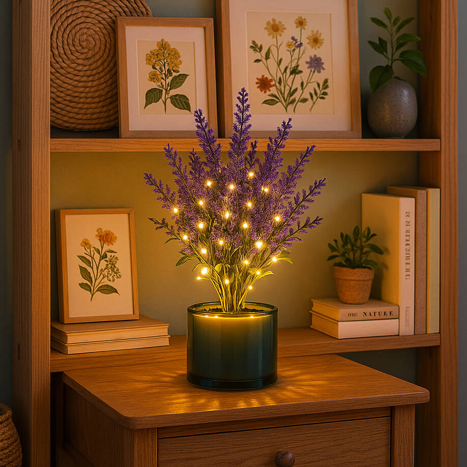 Lavendel-Traumlampe | LED Tischlampe für Gemütliches Licht 4