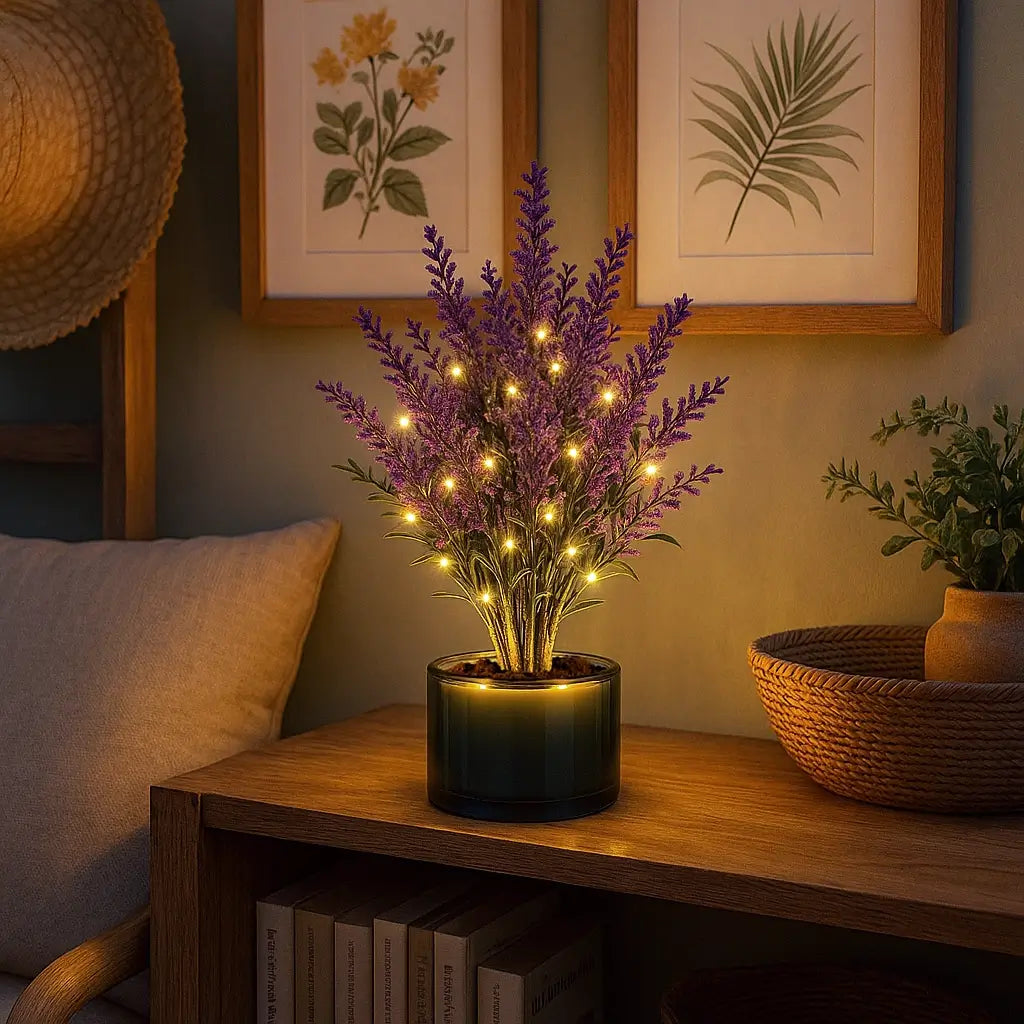 Lavendel-Traumlampe | LED Tischlampe für Gemütliches Licht 5