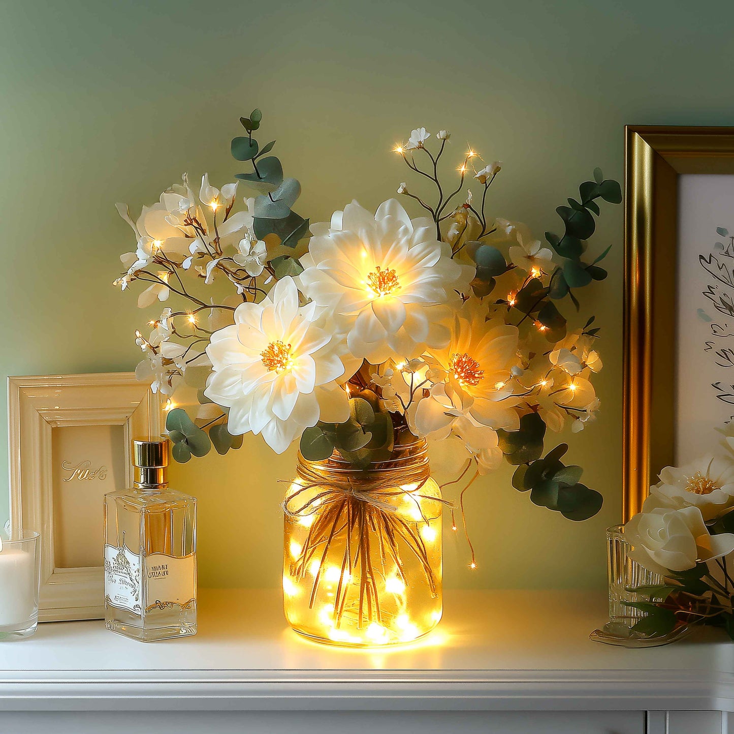 Leuchtender Blütenstrauß | LED Blumenarrangement 4