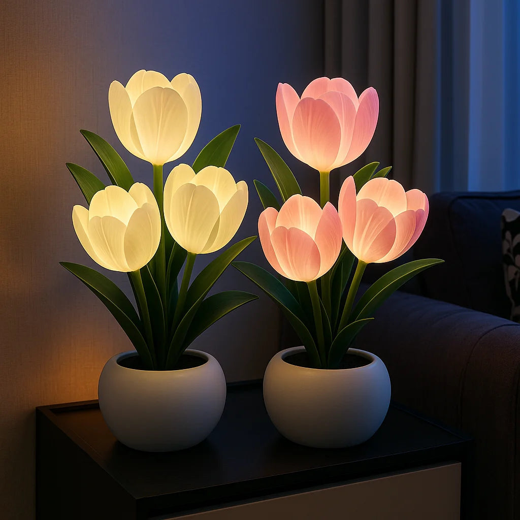 Leuchtendes Tulpenlicht | LED Tischlampe 4