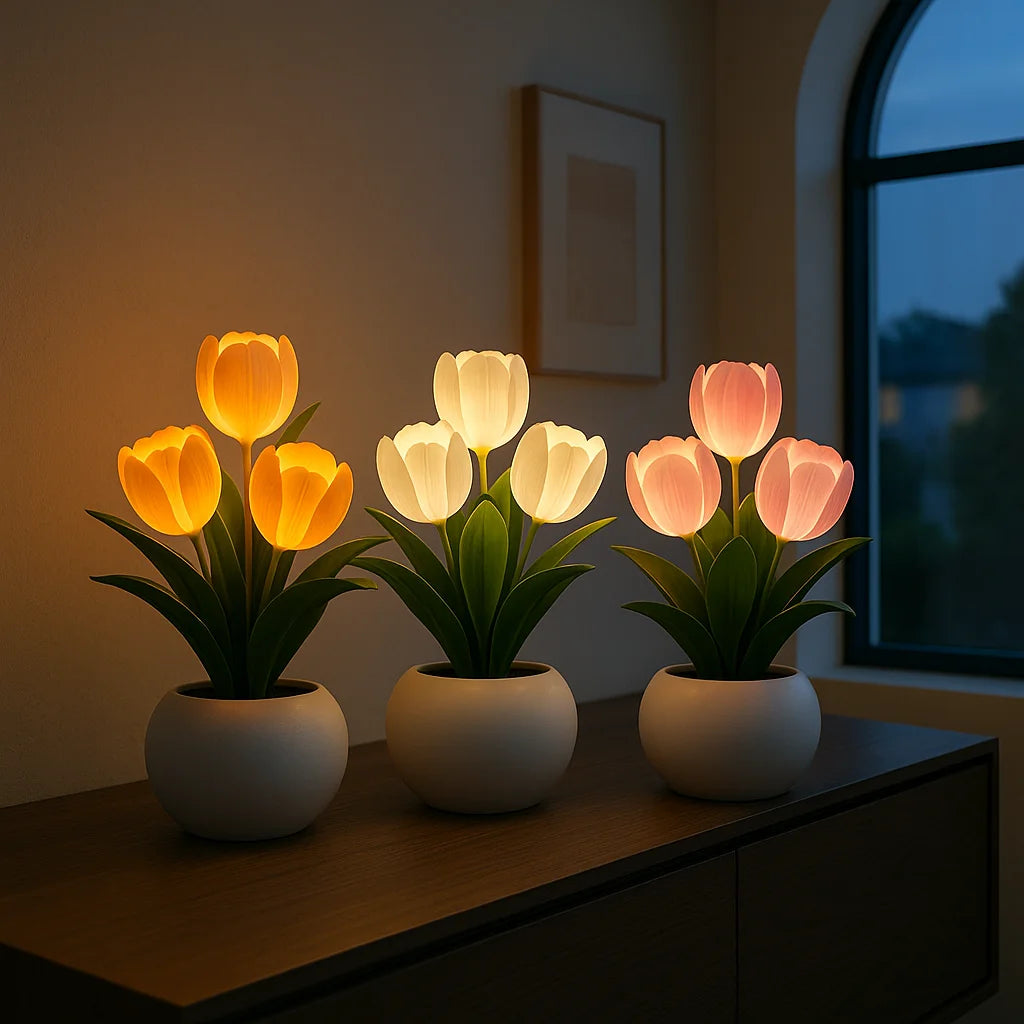 Leuchtendes Tulpenlicht | LED Tischlampe 5
