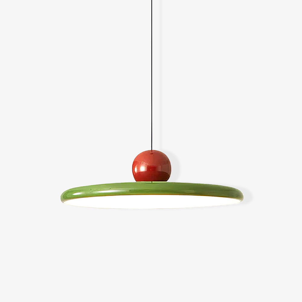 Evalance | Hängelampe Rot 30 cm Metall für Esstisch 6