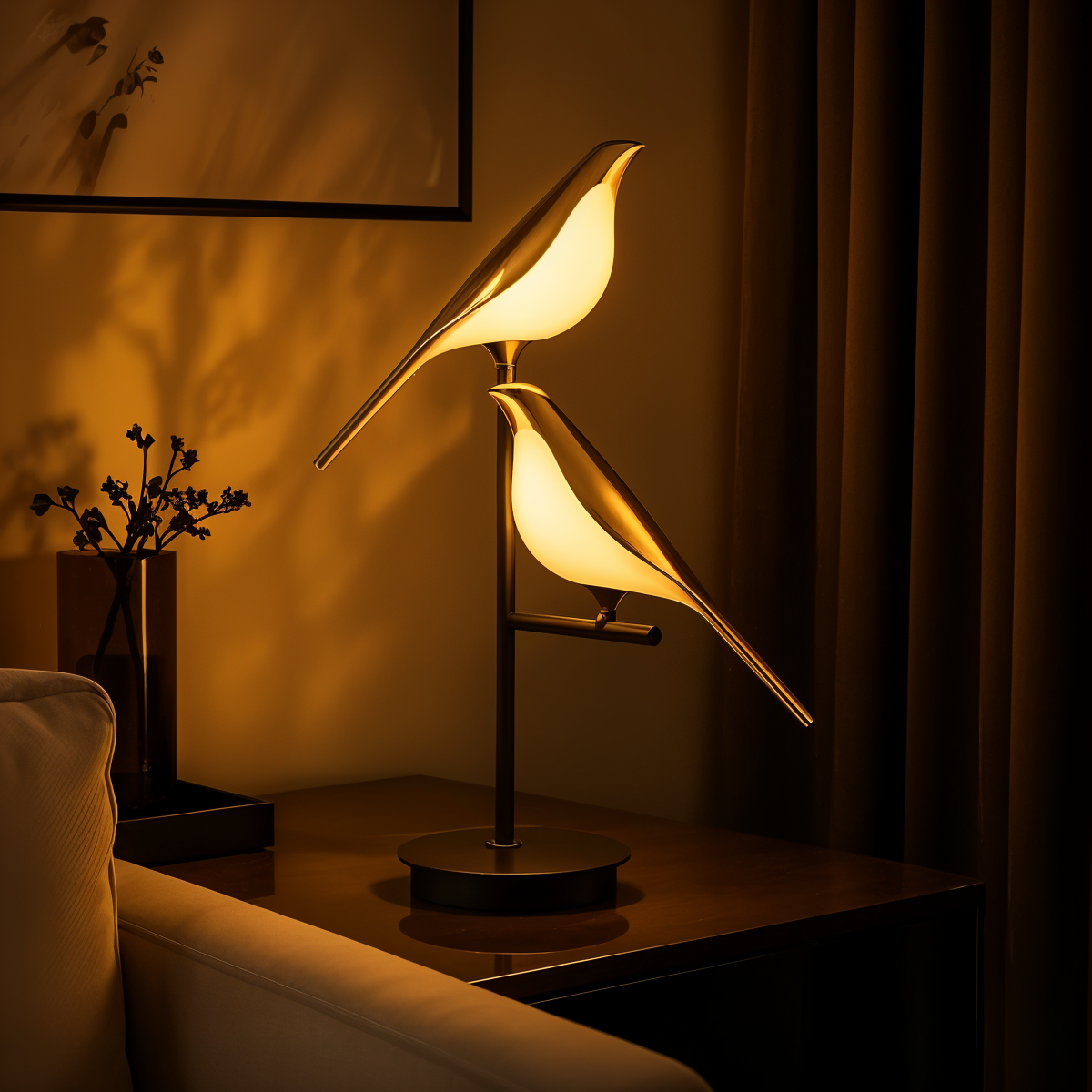 Lumen-Vogellicht | Stilvolle Tischlampe 2