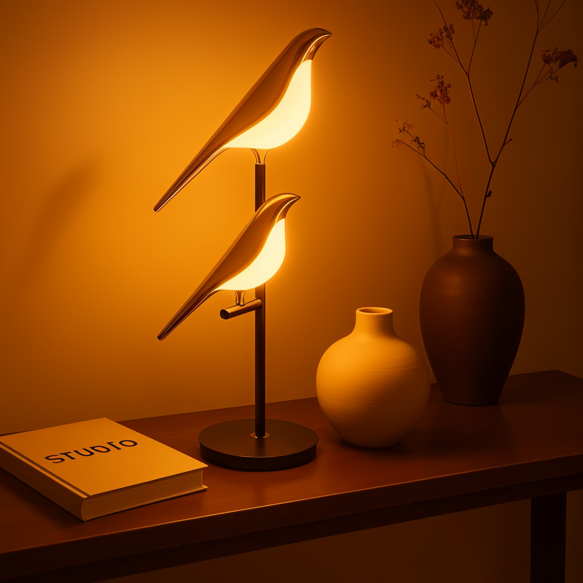 Lumen-Vogellicht | Stilvolle Tischlampe 4