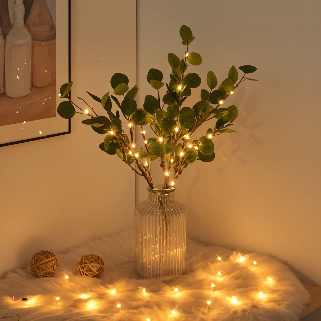 Magischer Olivenzweig | LED Dekoration 5