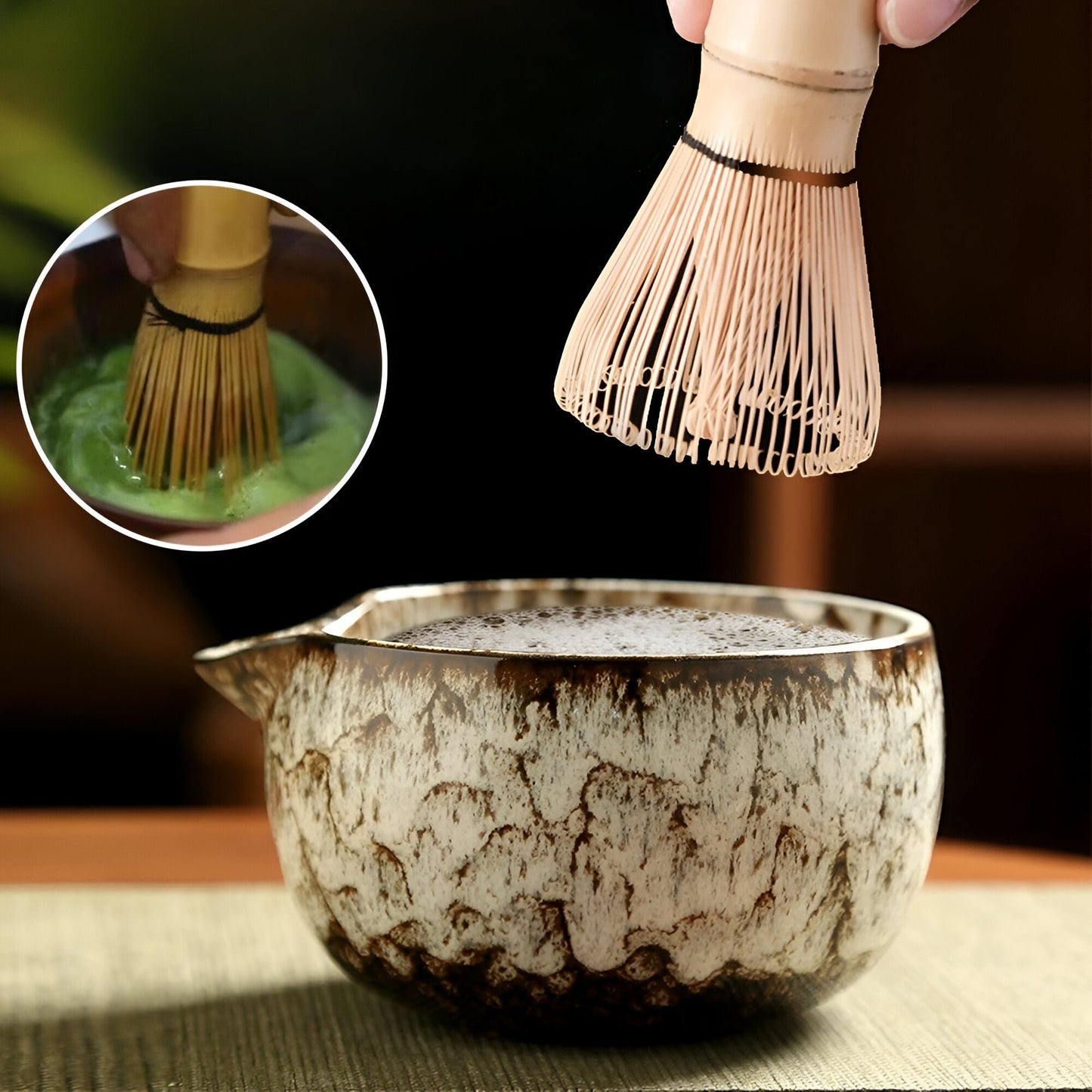 Matcha Teeset | Japanisches Teeservice 6-teilig für Teezubereitung 7