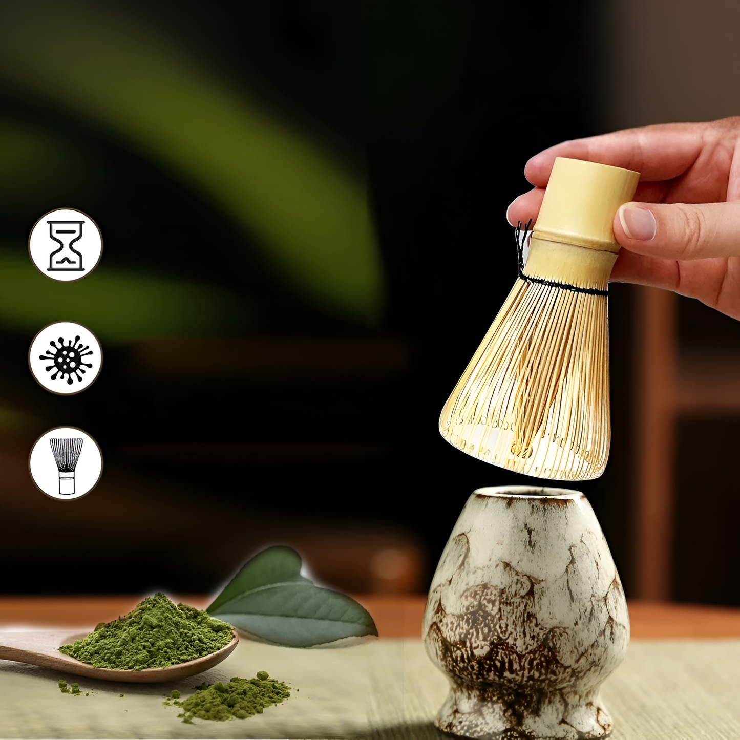 Matcha Teeset | Japanisches Teeservice 6-teilig für Teezubereitung 8