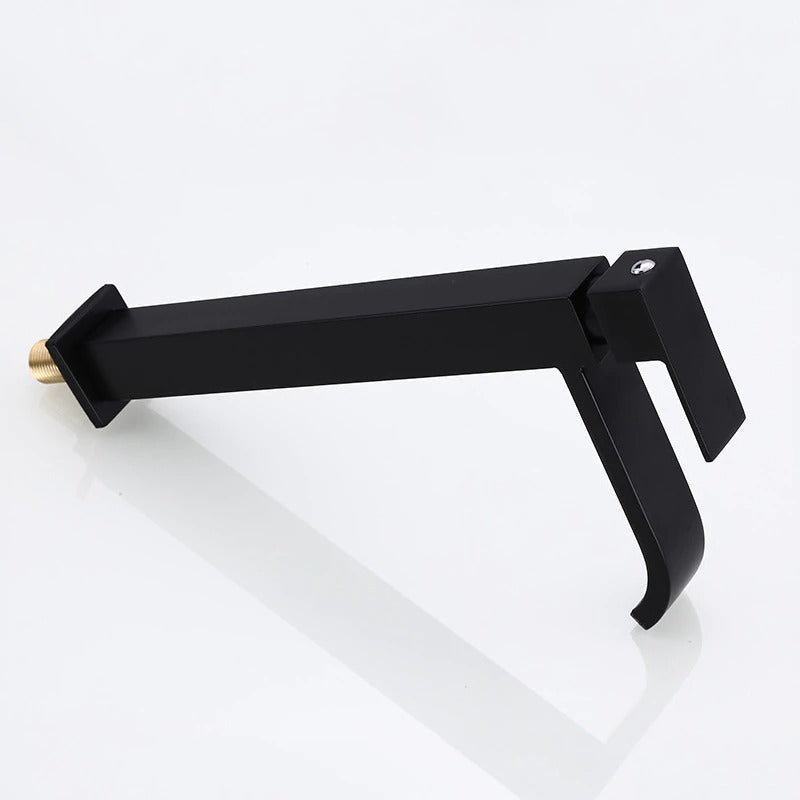 Mattschwarze Waschbeckenarmatur | Elegante Kaltwasserarmatur 7