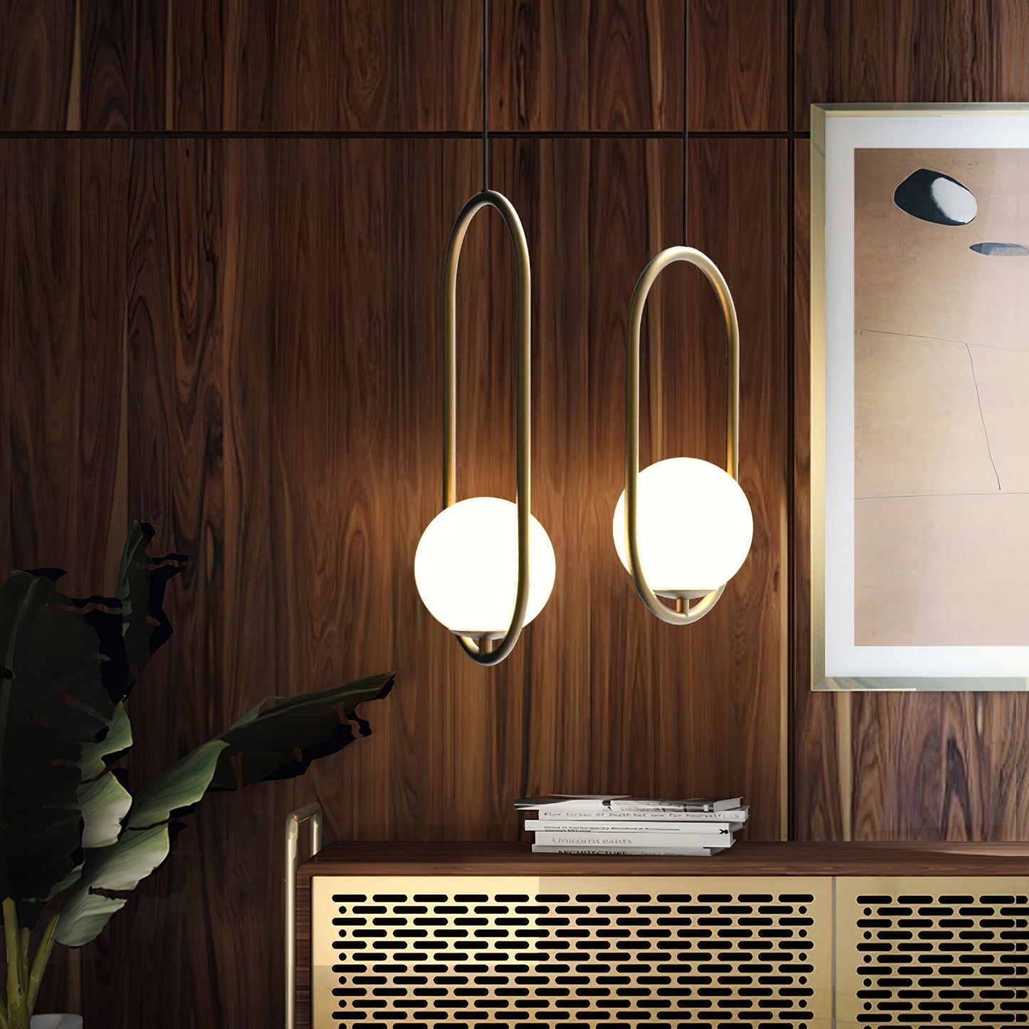 Mila Pendelleuchte | Elegante Hängeleuchte aus Metall und Glas, Warmes Licht für Esszimmer und Moderne Räume-5