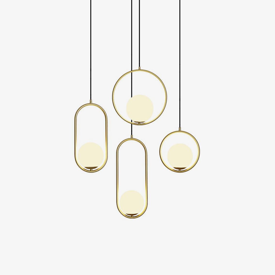 Mila Pendelleuchte | Elegante Hängeleuchte aus Metall und Glas, Warmes Licht für Esszimmer und Moderne Räume-6