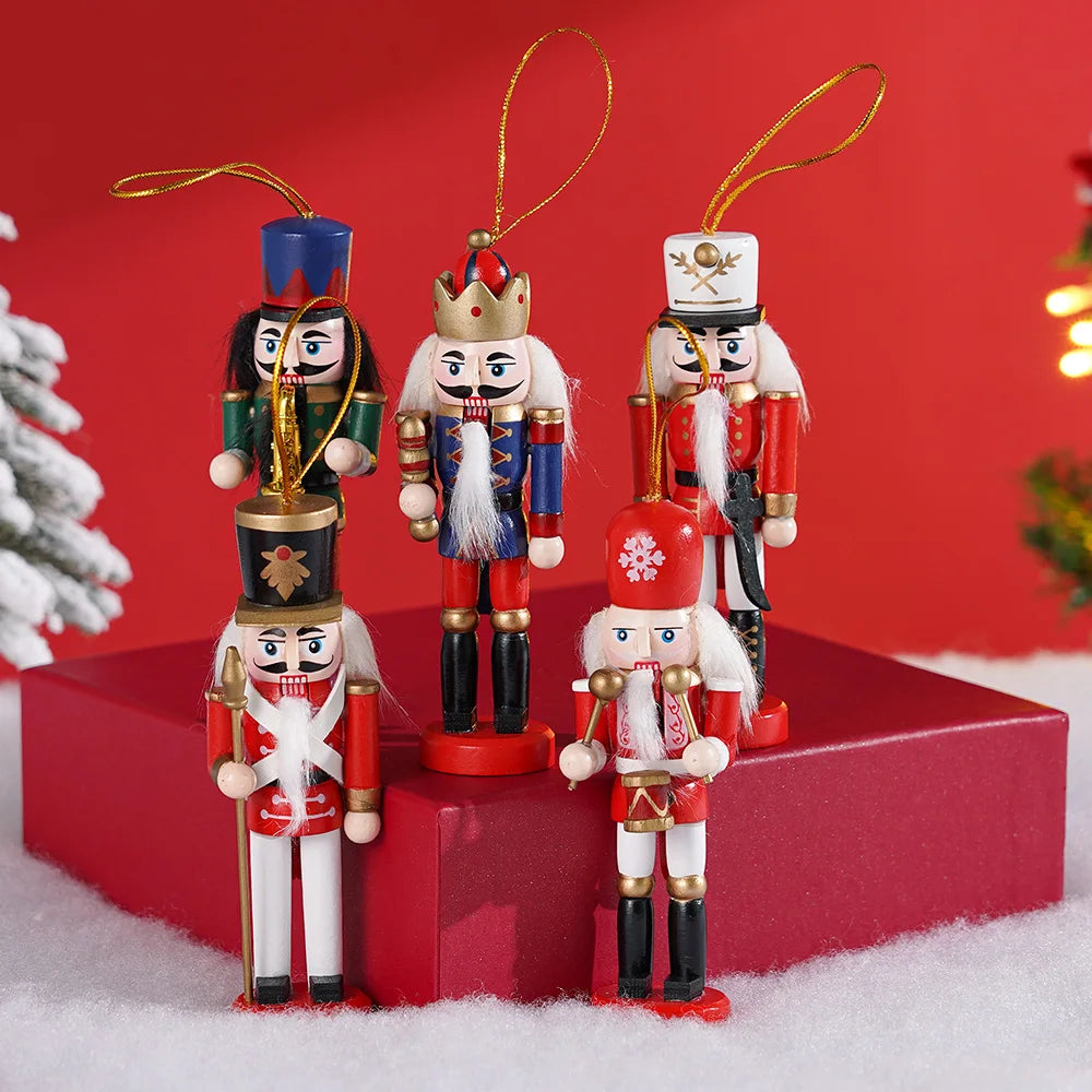 Mini Nussknacker Set | Weihnachtsbaum Dekoration 5 Stück 4