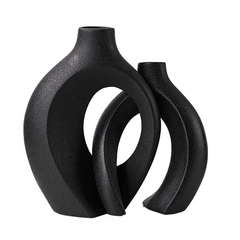 Minimalistische Keramische Vasen Set | Elegante Wohnaccessoires 1