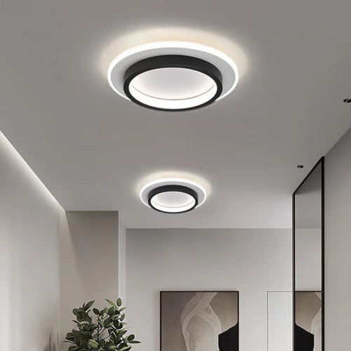 Moderne LED-Deckenleuchte | Metall und Acryl 0