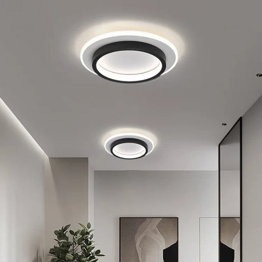Moderne LED-Deckenleuchte | Metall und Acryl 0