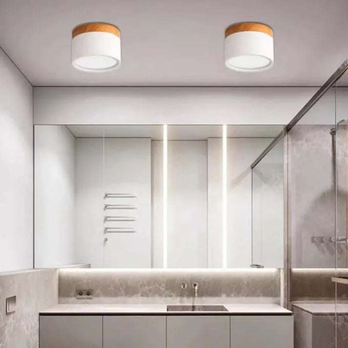 Skandinavische LED-Deckenleuchte im Zylinderdesign | Energieeffiziente Deckenlampe für Wohnzimmer und Flure-6