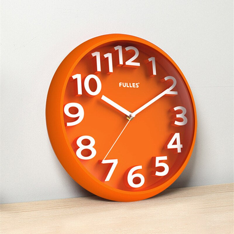 NumClock | Wanduhr Modern Schwarz 30 cm Kunststoff 3
