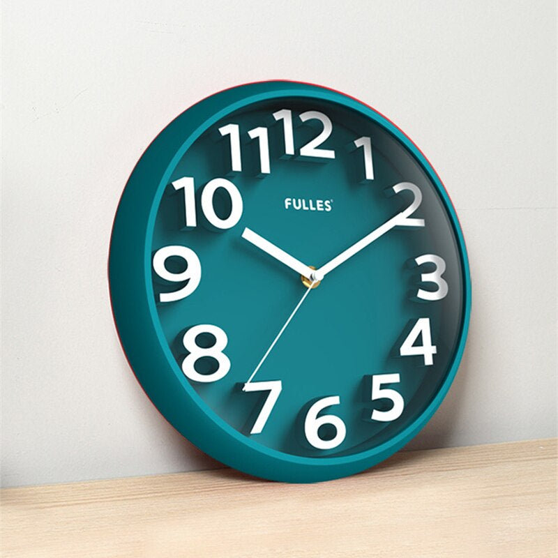NumClock | Wanduhr Modern Schwarz 30 cm Kunststoff 4