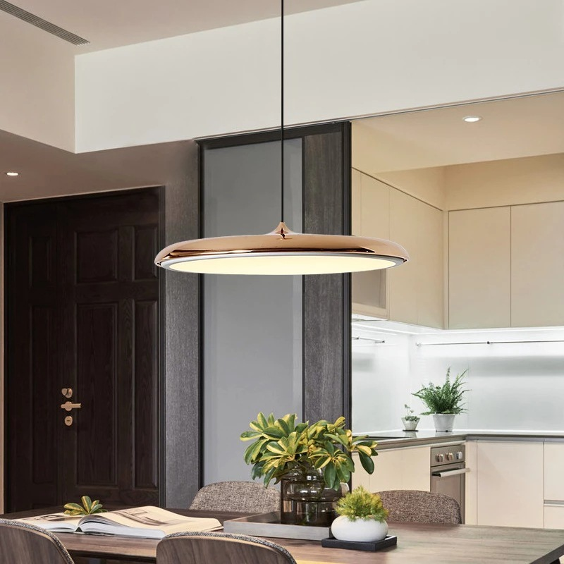 Skandinavische Pendelleuchte mit LED und Minimalistischem Design | Hängelampe für Esszimmer und Wohnzimmer, Verschiedene Farben erhältlich-2