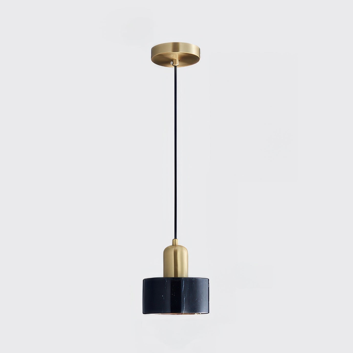 Variant image for Zylindrische Pendelleuchte im Japanischen Stil | Elegante Hängelampe für Esszimmer und Wohnräume, LED E27, 5W, Messing, Ø 15cm-7