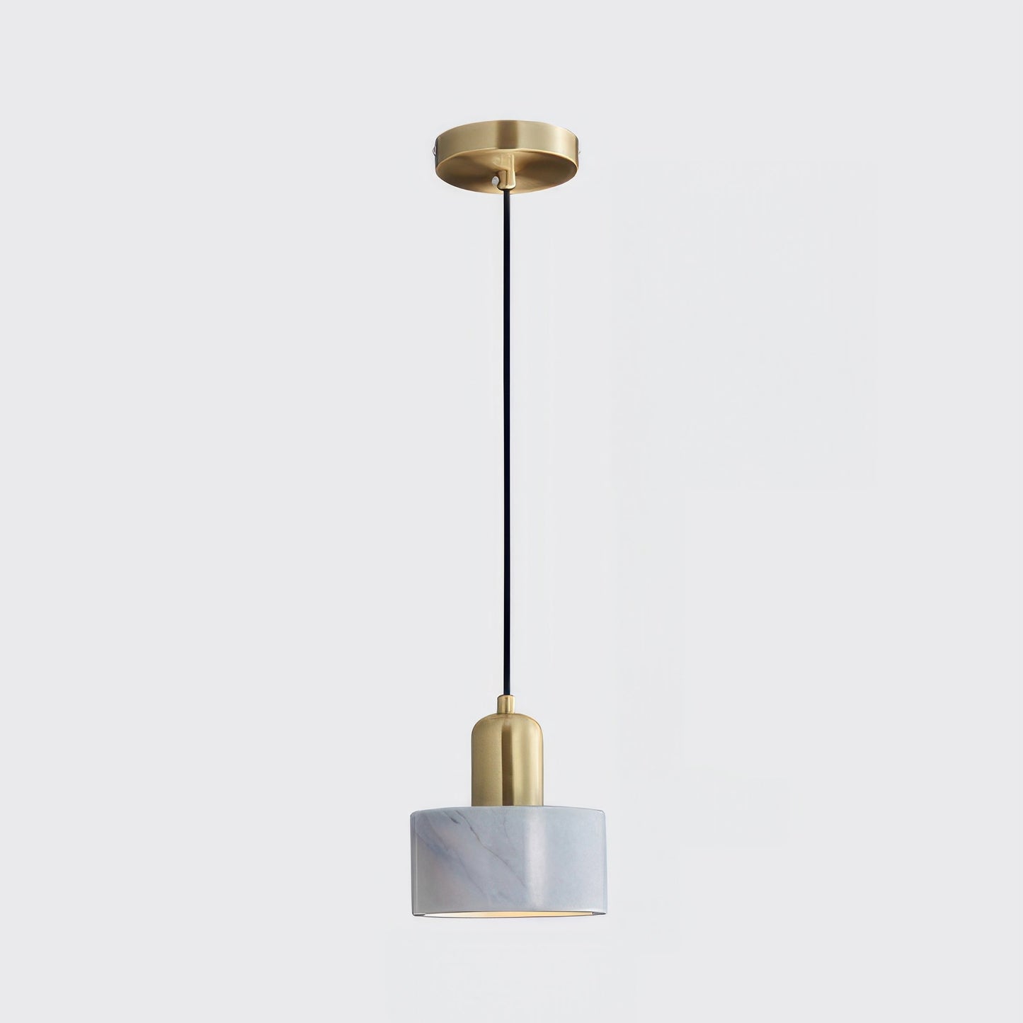 Variant image for Zylindrische Pendelleuchte im Japanischen Stil | Elegante Hängelampe für Esszimmer und Wohnräume, LED E27, 5W, Messing, Ø 15cm-11