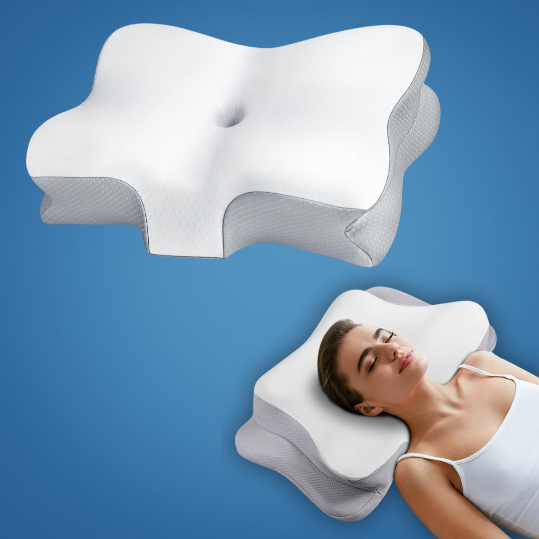 Orthopädisches 3D Kissen | Ergonomisches Kopfkissen für Seitenschläfer 0