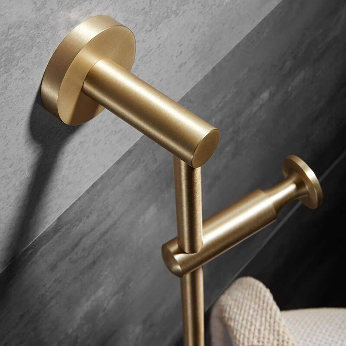 PENDRE | Wandhaken Garderobe Schwarz Messing Elegant 2