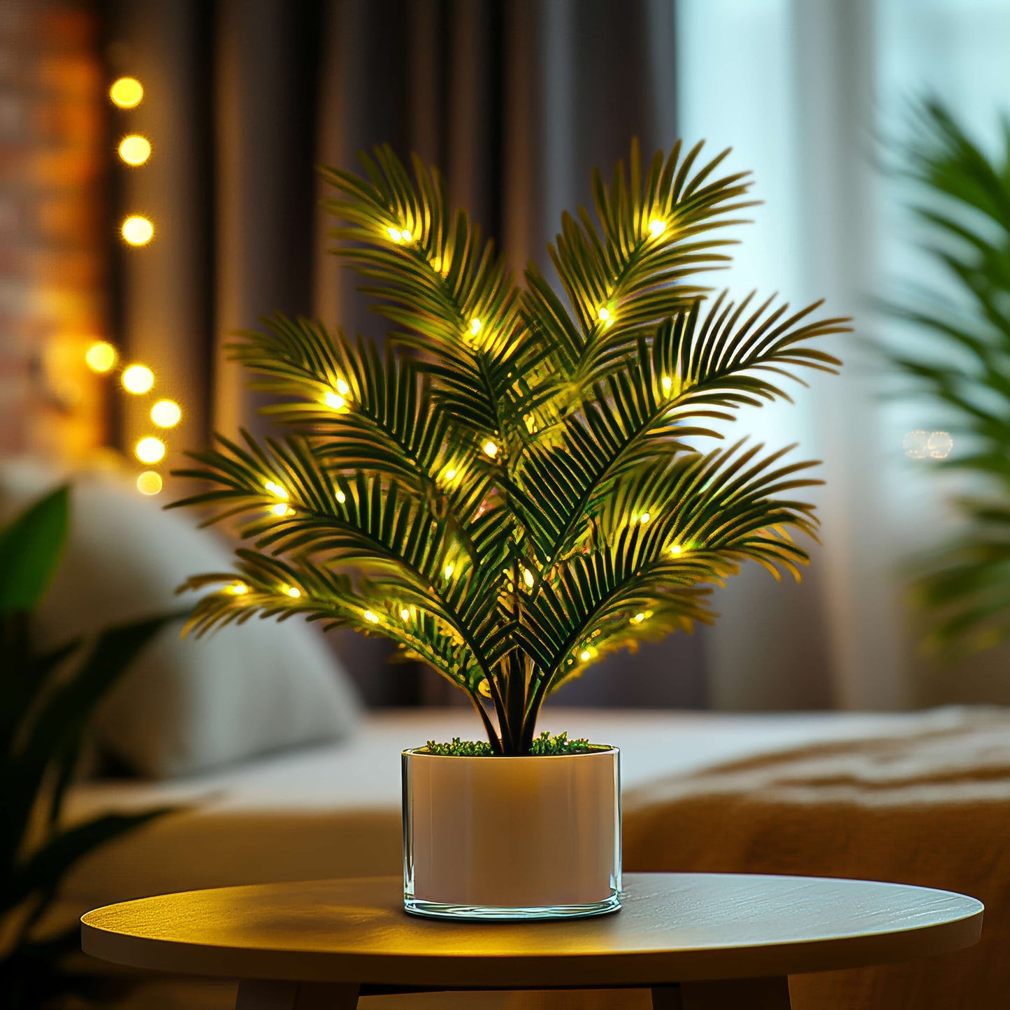 Palm Paradise | Tischlampe mit Palmblättern 4
