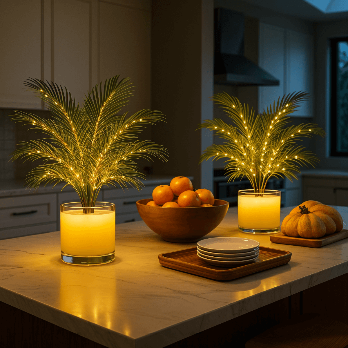 Palm Paradise | Tischlampe mit Palmblättern 5