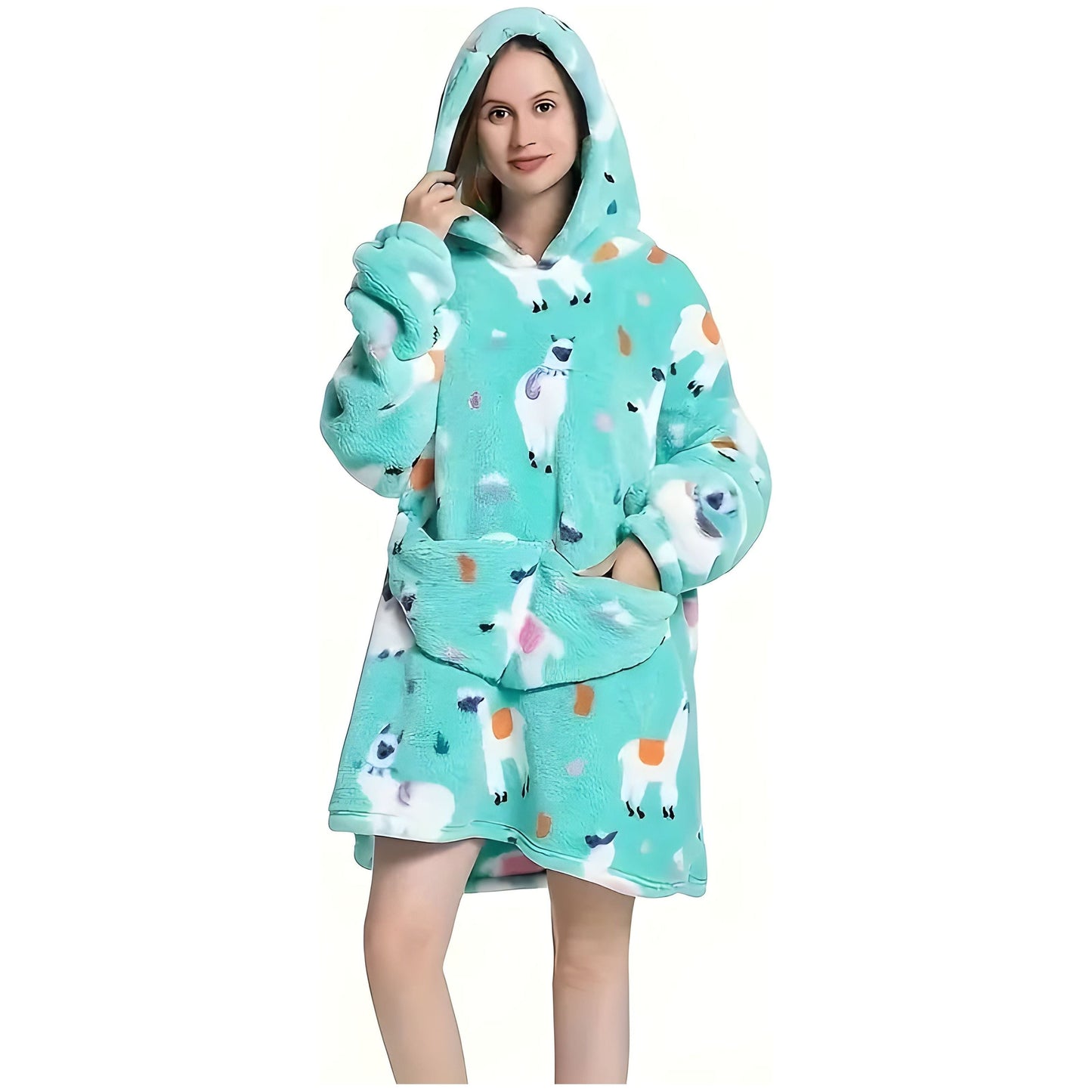 Patrina | Kapuzen-Decke aus Fleece mit Wendedesign 11