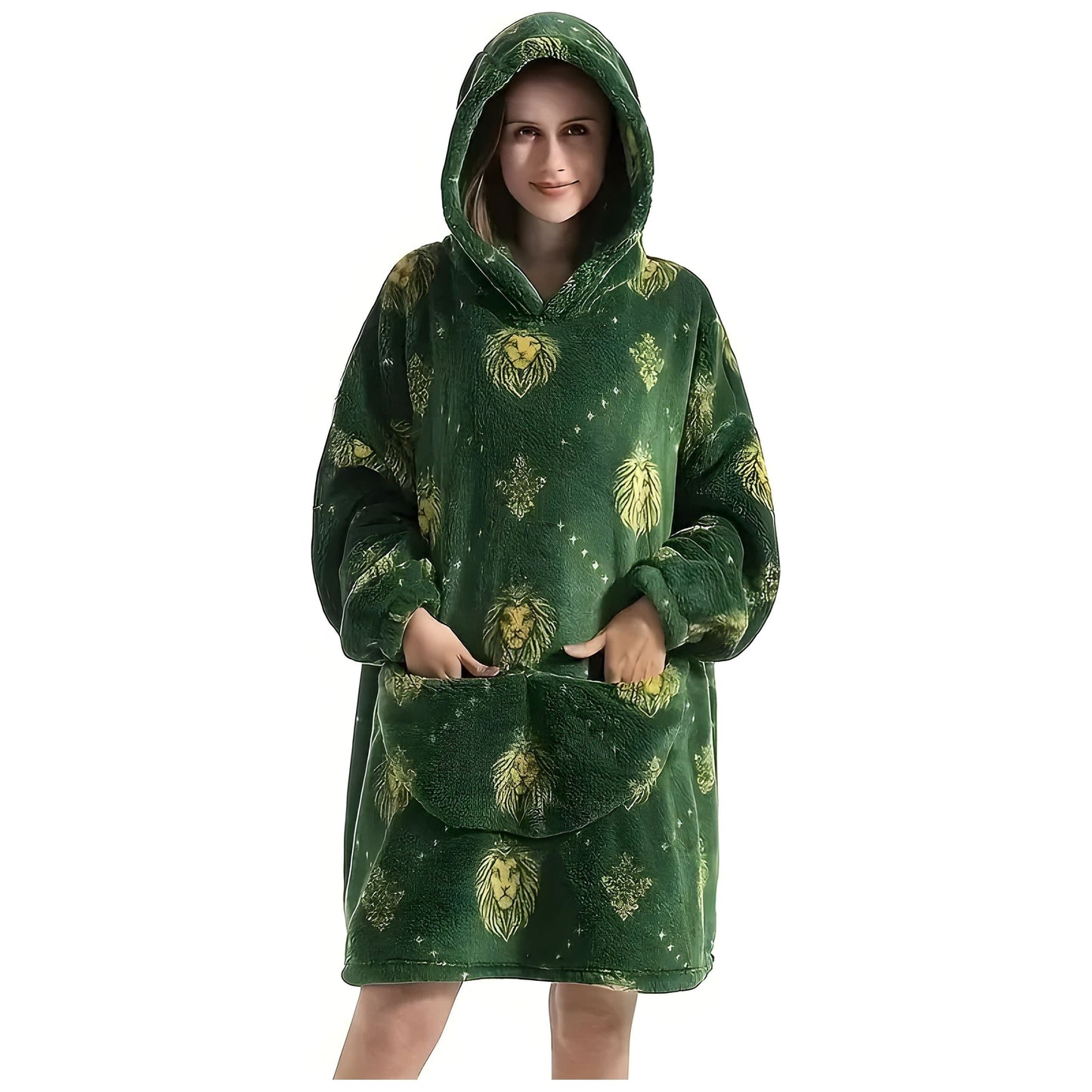 Patrina | Kapuzen-Decke aus Fleece mit Wendedesign 5