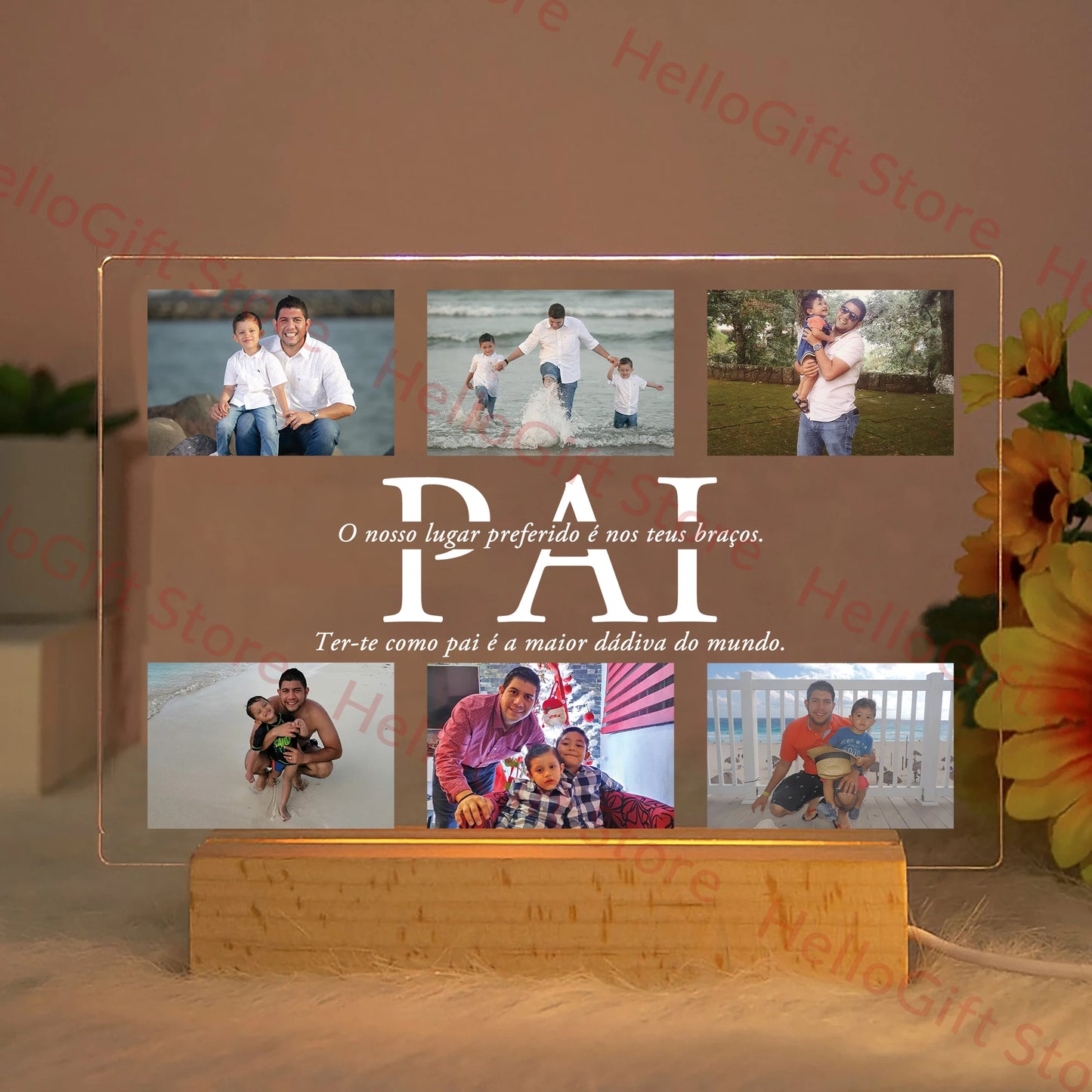 Personalisierte Acryl-Lampe | Nachtlicht Kinder für Schlafzimmer 27