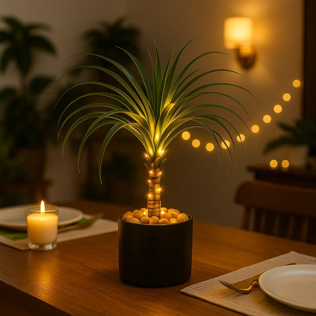 Pferdeschwanz-Palmenlampe | LED Tischlampe 1
