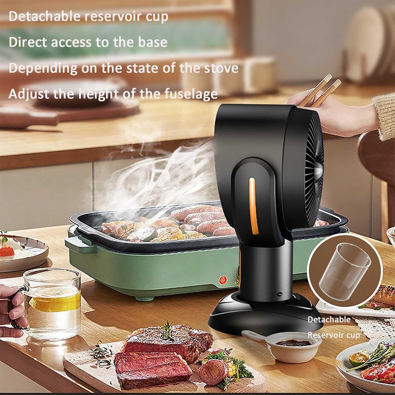 QuickVent | USB-Küchenabzug mit Entfernbarem Filter 2