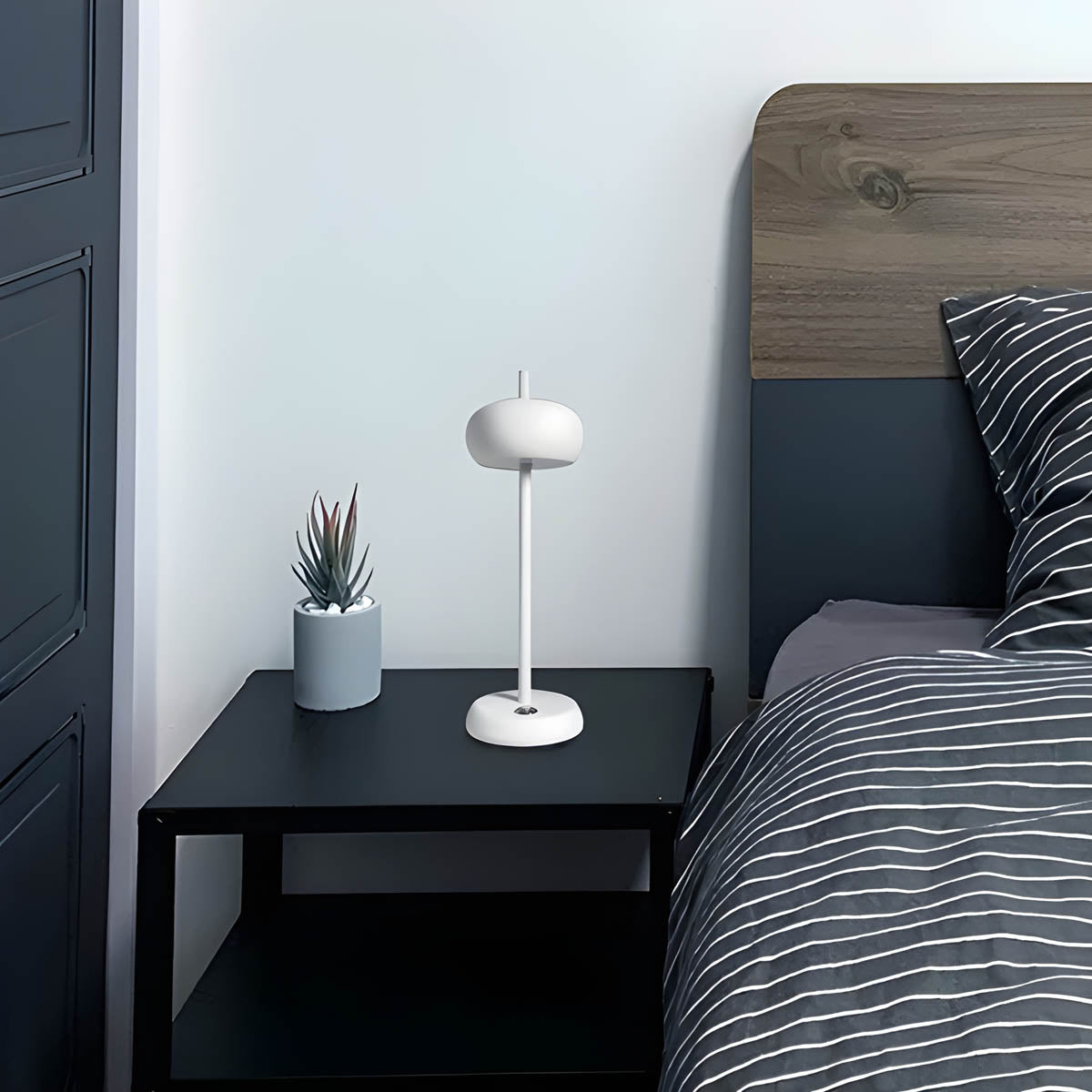 RINE Akku Tischleuchte – Kabellose LED Tischlampe mit Einstellbarer Helligkeit für Modernes Wohndesign-6