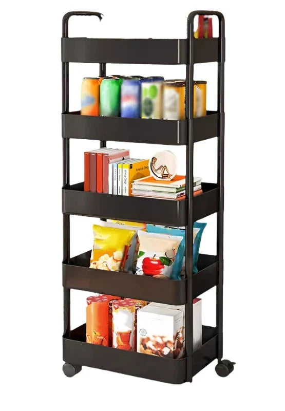 RollStack | Mehrlagiges Kunststoff-Regal mit Rollen 3
