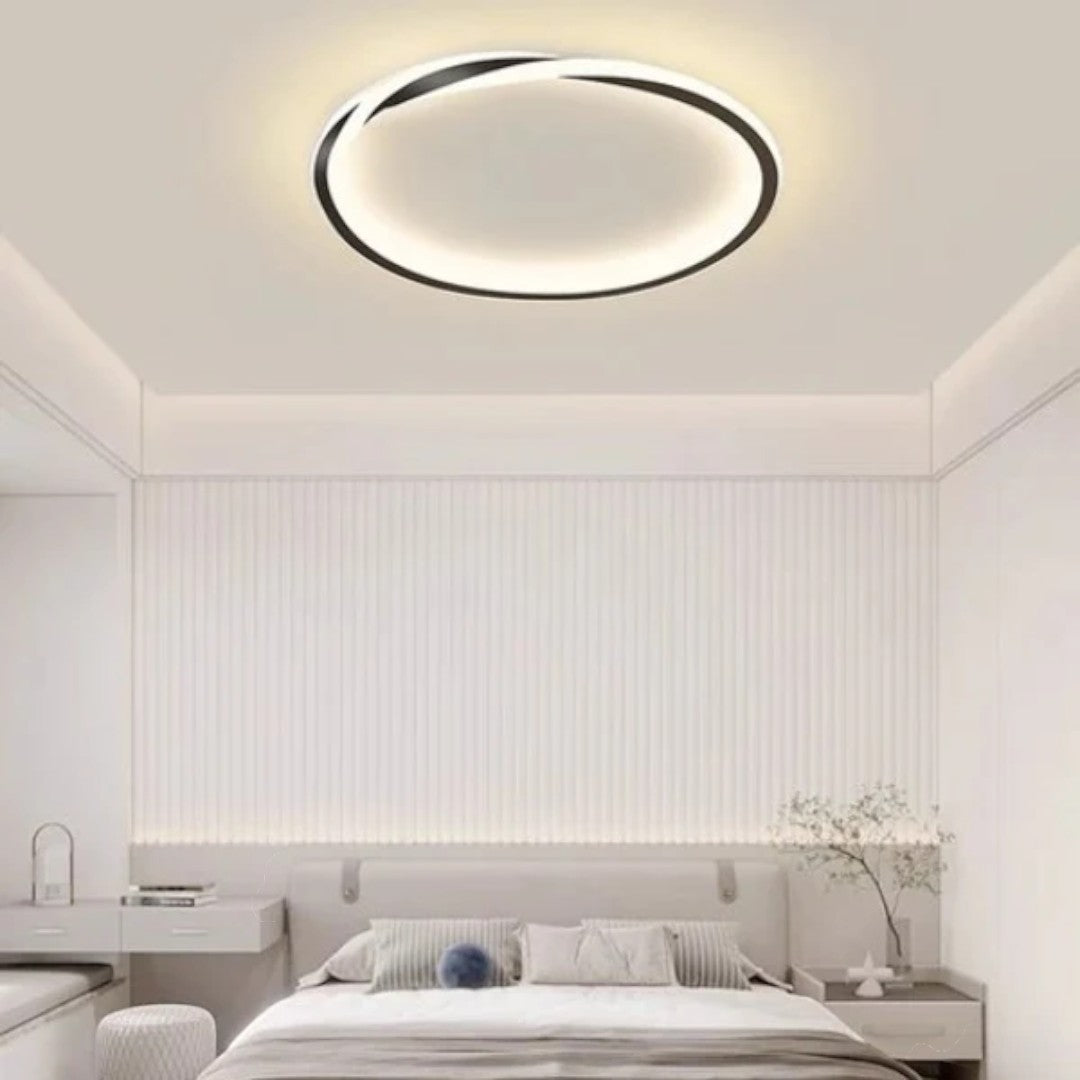 Runde LED-Deckenleuchte | Minimalistisches Design für Schlafzimmer 1