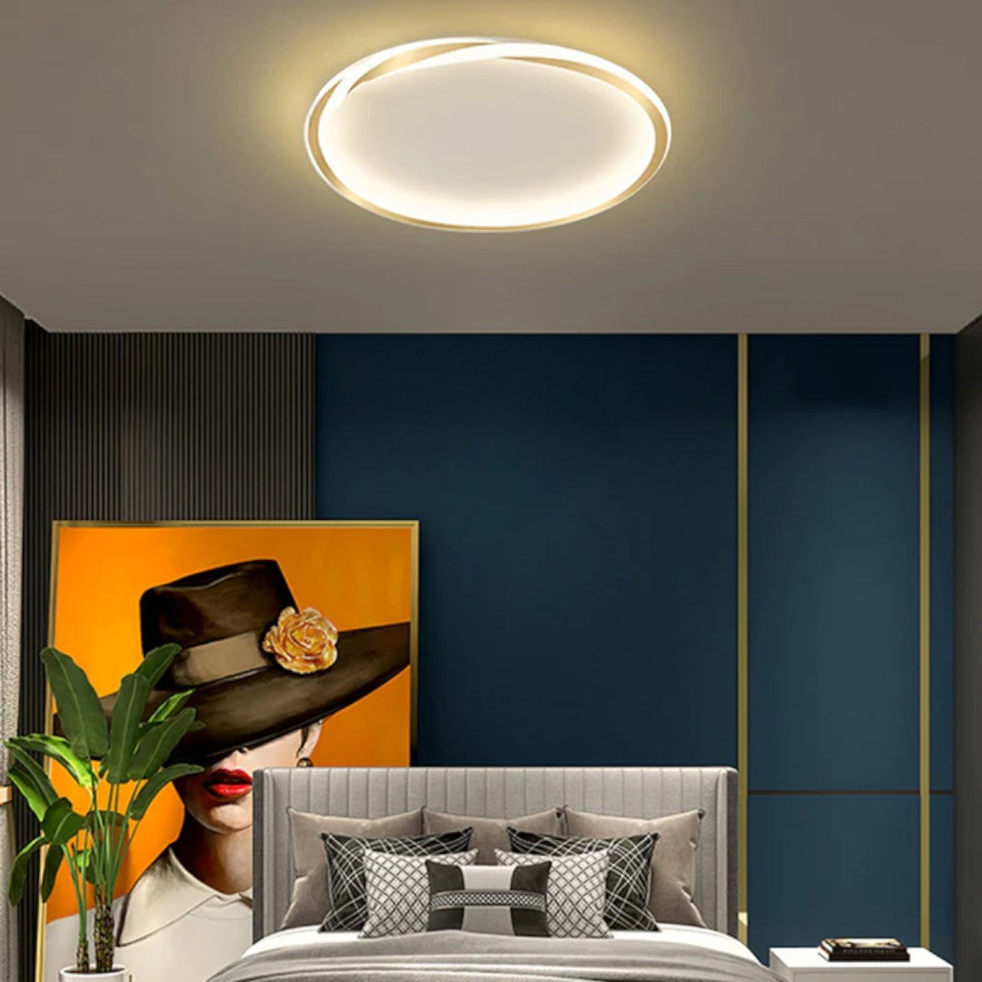 Runde LED-Deckenleuchte | Minimalistisches Design für Schlafzimmer 6