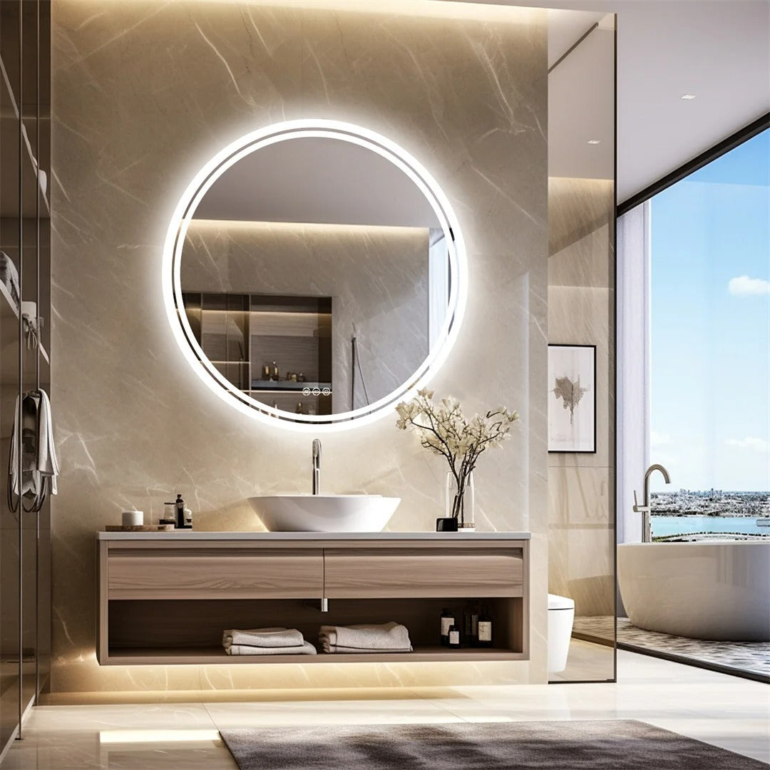 Runder LED Spiegel mit Beleuchtung | Badezimmer Spiegel 60cm 3