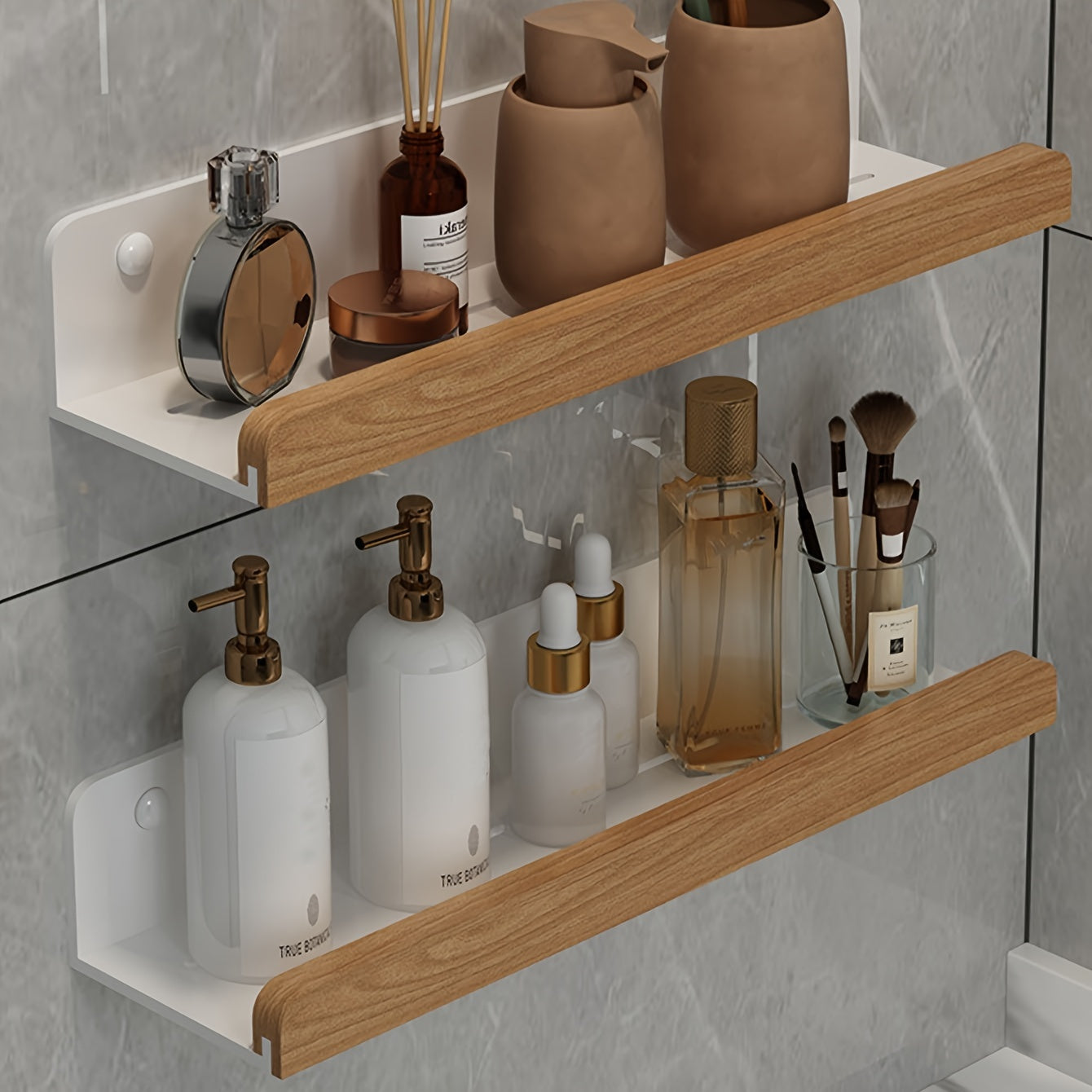 RustiRack | Wandregal für das Badezimmer ohne Bohren 1