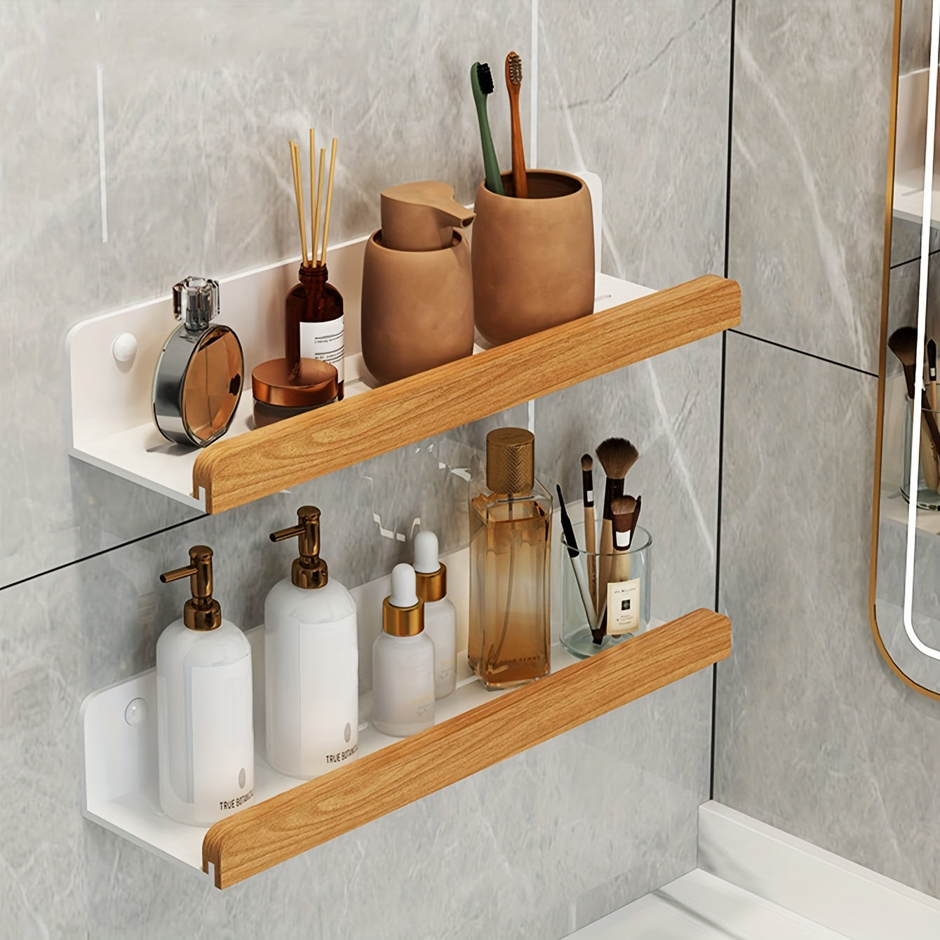 RustiRack | Wandregal für das Badezimmer ohne Bohren 3