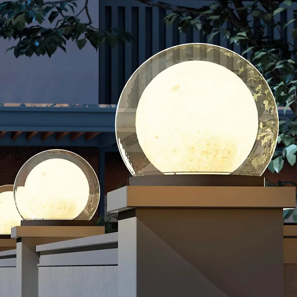 Elegante Solar-Säulenleuchte aus Edelstahl – IP65 Wasserdicht, Warmes Licht 3000K für Garten und Wege, 20-40cm Größen-4
