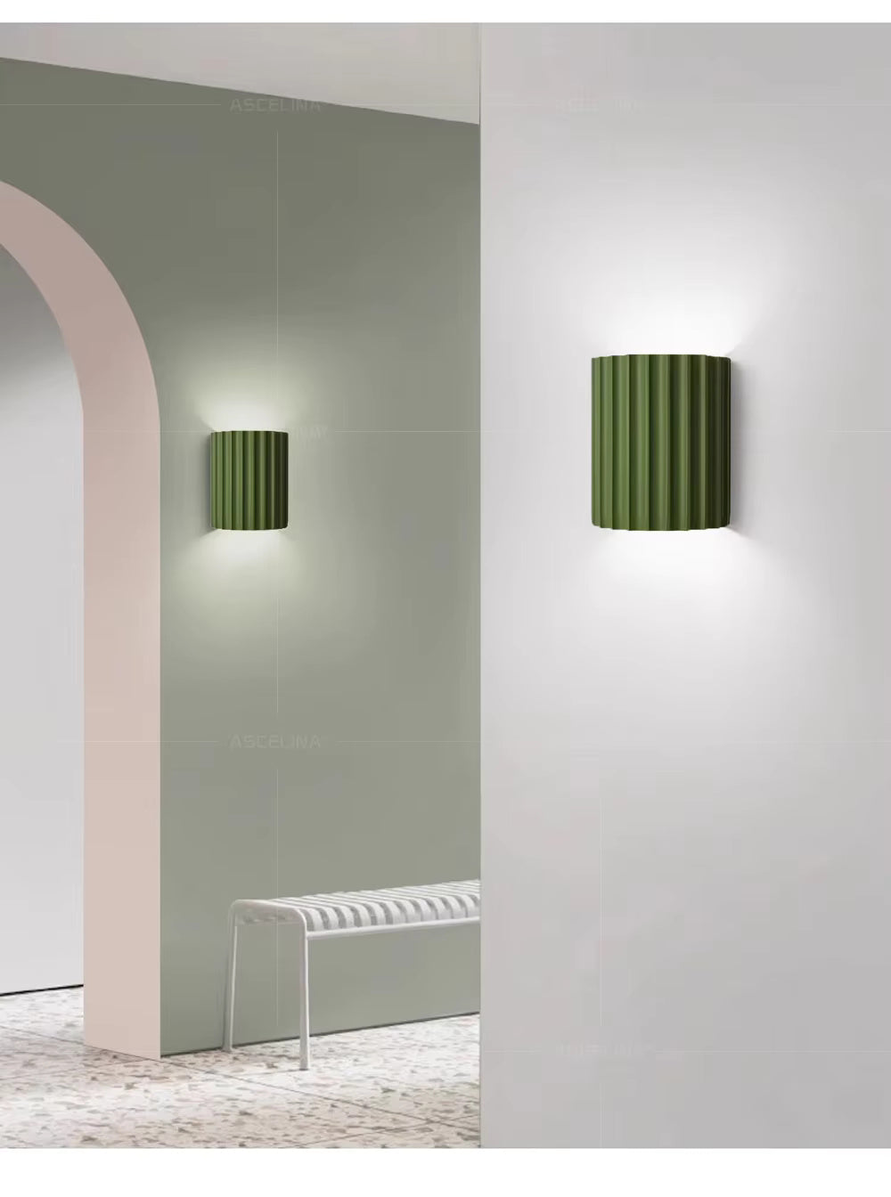 ArchiLume | Moderne gerippte Lampe, Wandleuchte