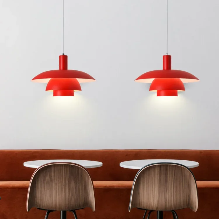 Elegante Hängelampe im Dänischen Design | Minimalistische Pendelleuchte für Esszimmer und Wohnräume, LED, Metall, Ø29cm oder Ø39cm-5