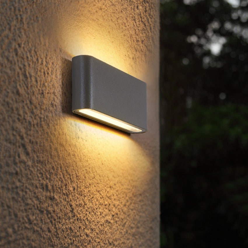 Moderne LED Außenwandleuchte – Wasserdicht, Rechteckig, 6W/12W für Eingänge und Terrassen | Außenwandlampe mit Stil-5