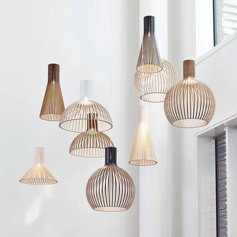 Natura Orb Bambus Pendelleuchte – Handgefertigte Hängelampe im Naturdesign für Wohnzimmer & Esszimmer
