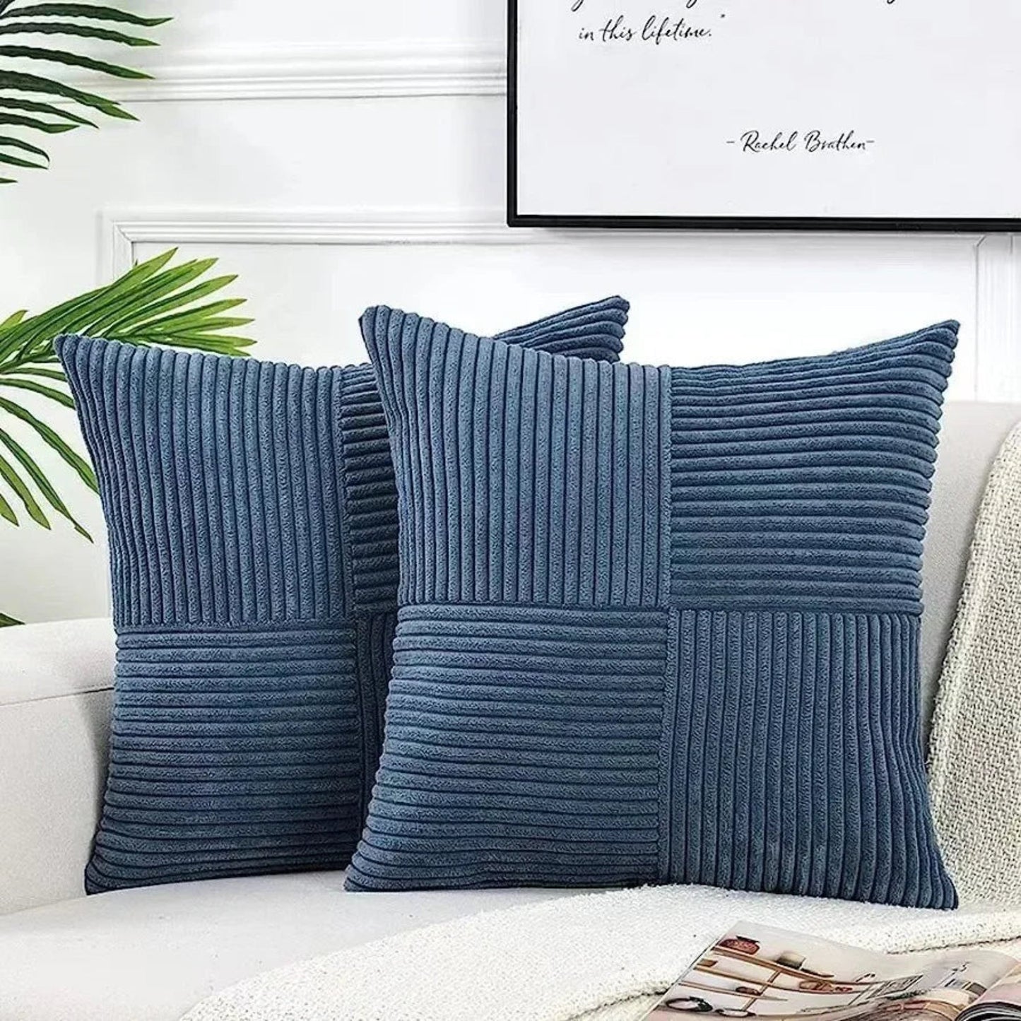 Samt-Kissenbezüge | Luxuriöse Dekokissen für Sofa und Bett 7